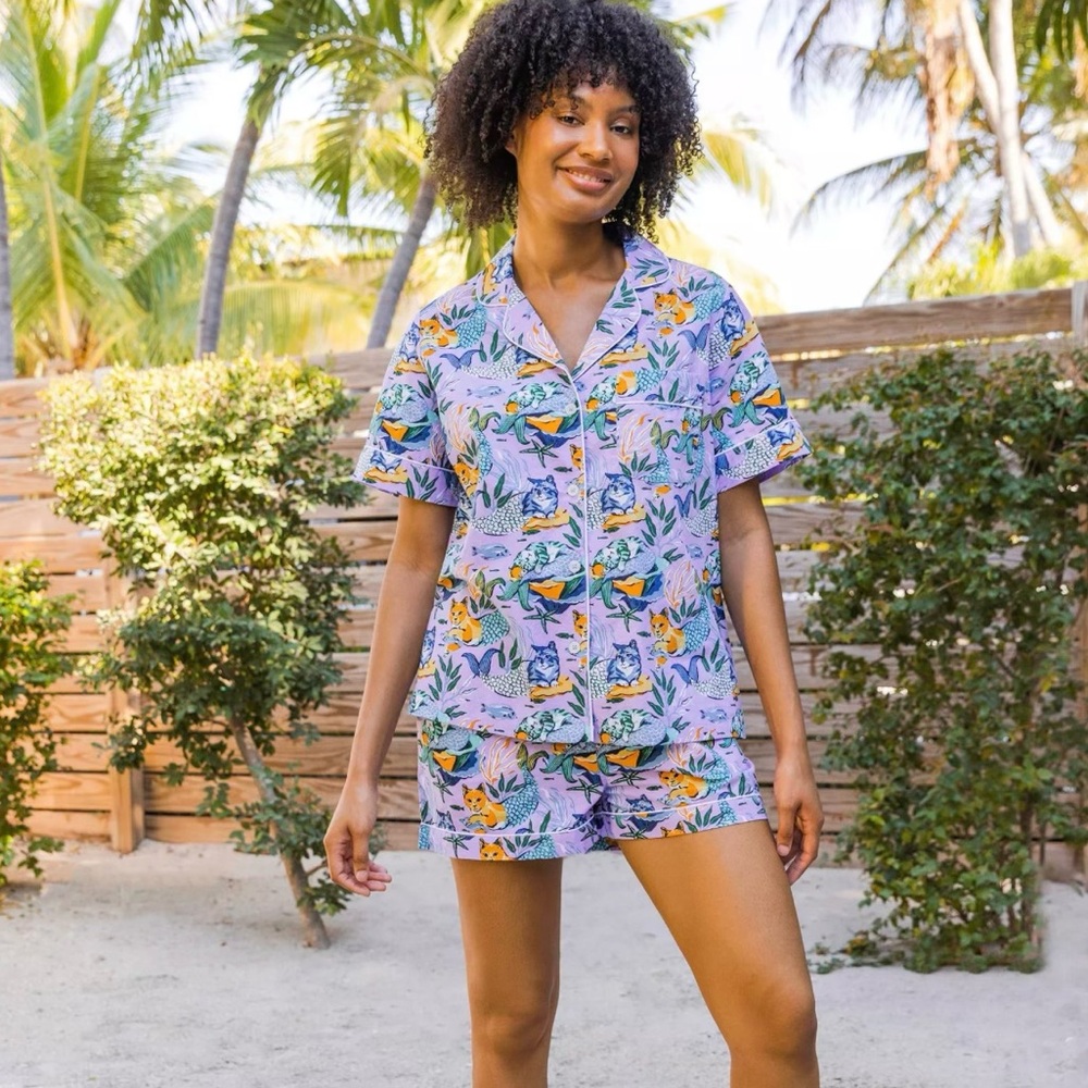 Printfresh Meowing Mermaids PJ Set
